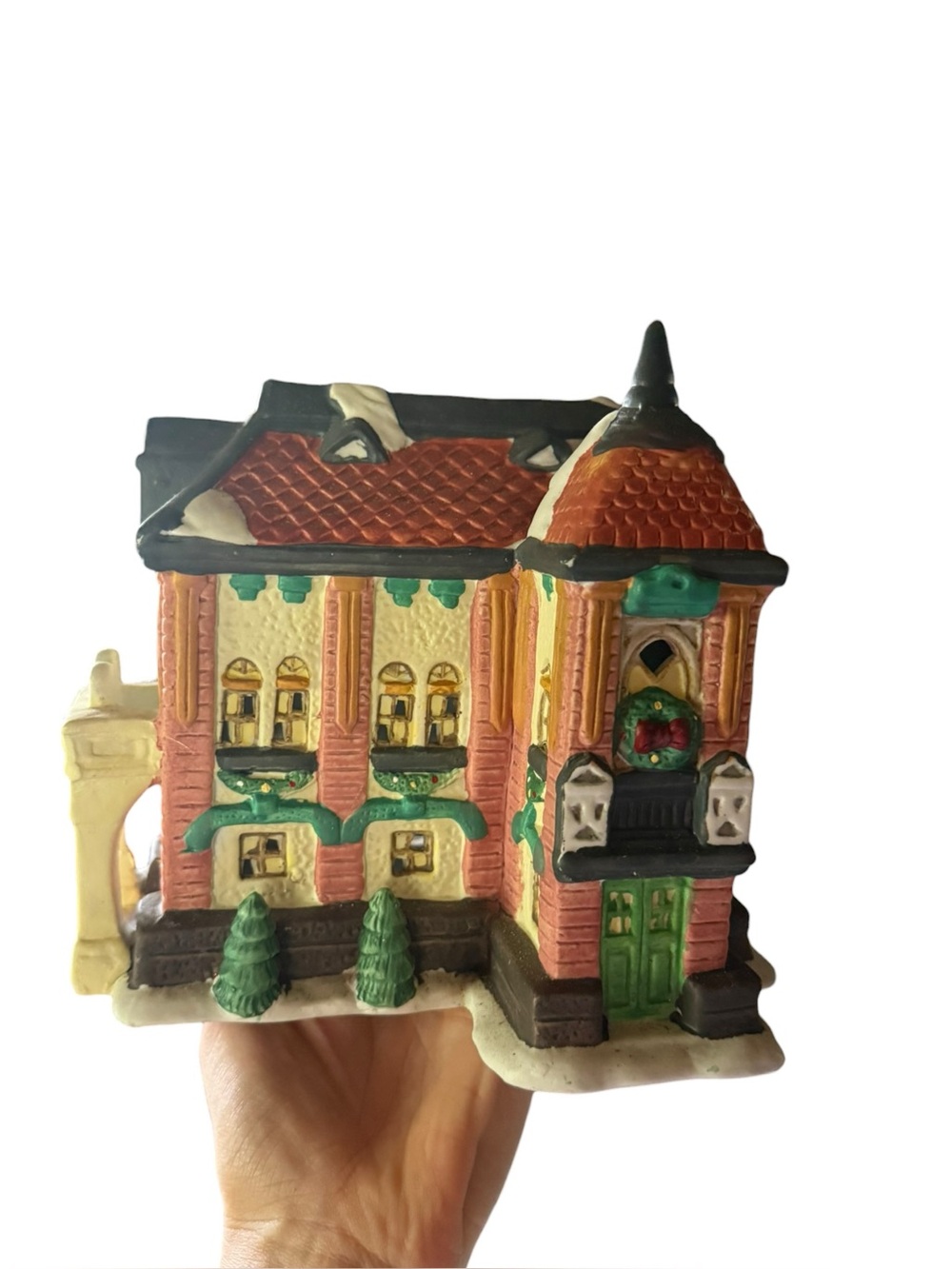 Vintage Christmas village building
